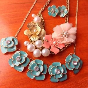 Floral jewelry set